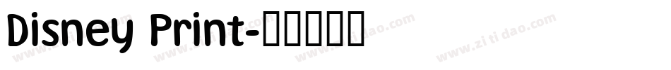 Disney Print字体转换